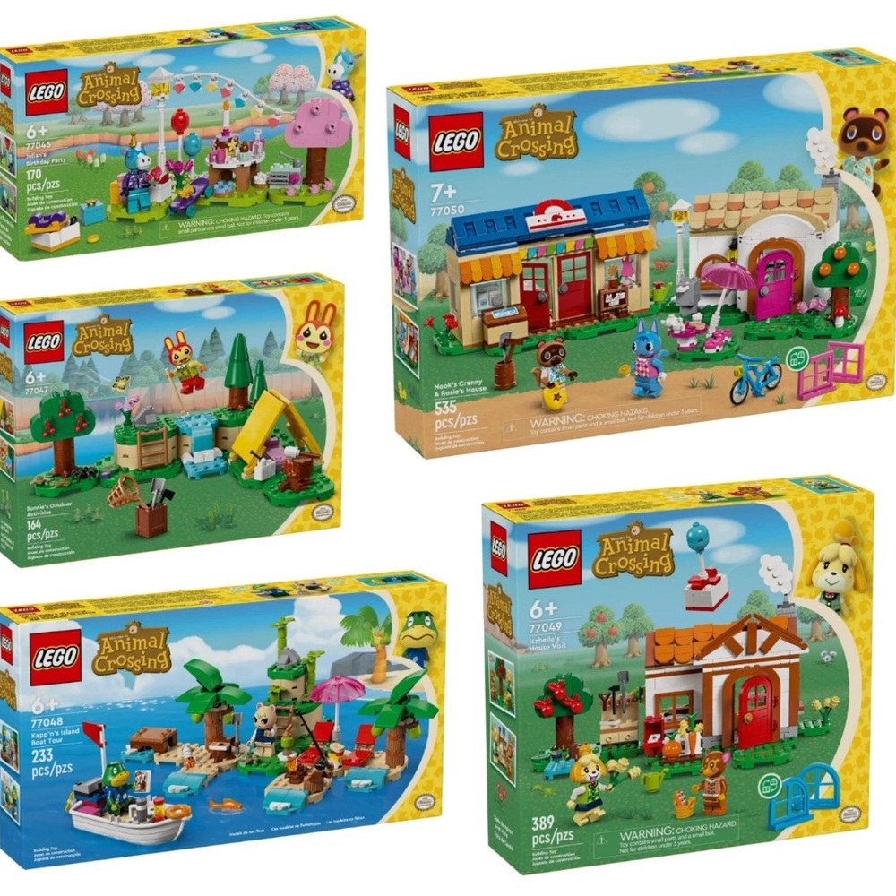 LEGO Animal Crossing Bundle of 5 New Sealed Building Sets